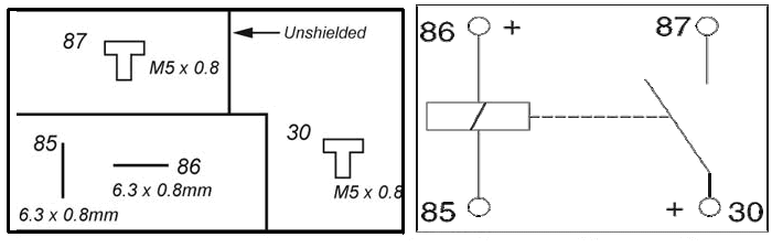 Bosch Relay 0332 002 155 Drawing