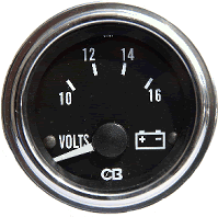 8177000 CBI 10-17 Volt Meter 2 1/16" Diameter Hole .