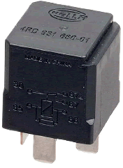 Hella 12 Volt Realy 931680011 Hella 40/20 Amp SPDT Relay.