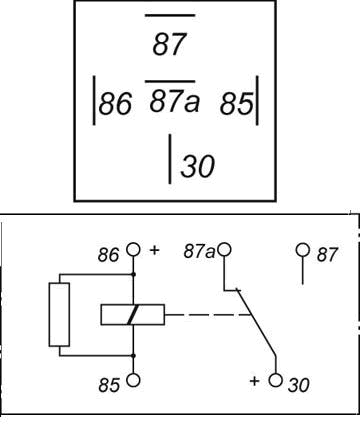 RC400112RN 40 Amp Relay with Resistor