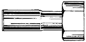 820214-1, SO-43  .420 / .445 Upper Ferruel For 5/8-18" Hex Thd. Nut